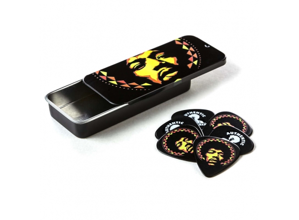 Dunlop JHPT16H Jimi Hendrix Pick Tin - Aura Mandala Dunlop JHPT16H Jimi Hendrix Pick Tin - Aura Mandala